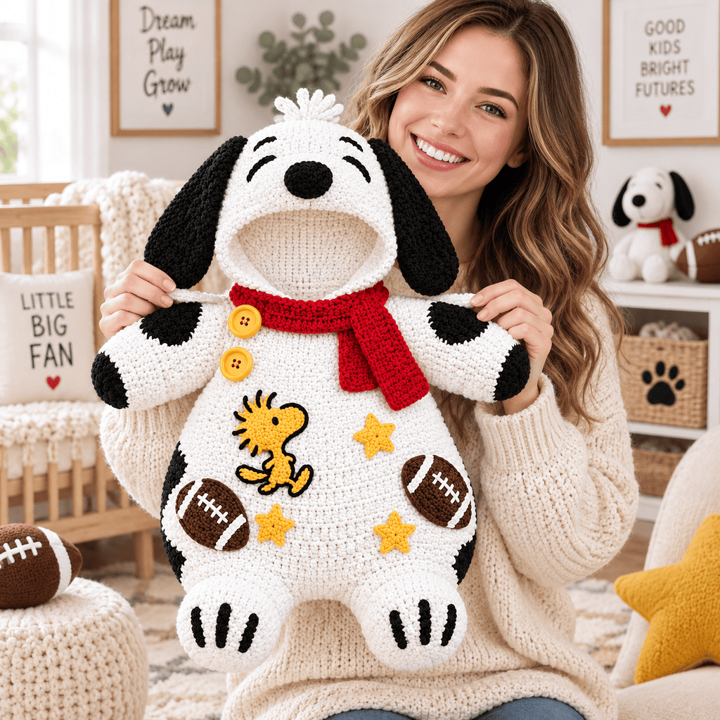 SNPY Crocheted baby romper BMD