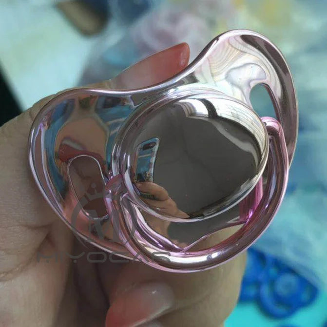 MIYOCAR unique design gold pink 3 size choose bling pacifiers SGS pass food grade BPA free pacifier dummy P10